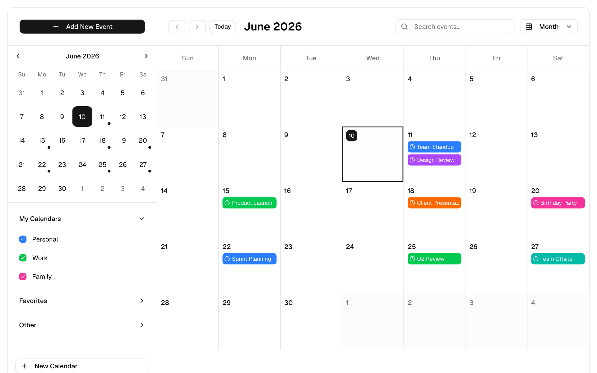 Calendar